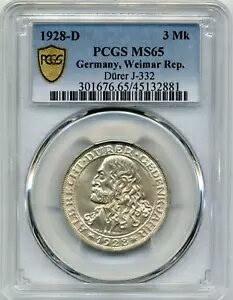 1928-D 3 饤ҥޥ륯 ɥ - 磻ޡ붦¹ ǥ塼顼 - PCGS MS65