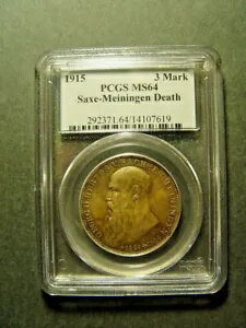 1915 ɥ  ޥ˥󥲥 3 ޥ륯 PCGS MS64 