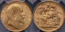 英国 1906 ソブリン - PCGS MS62