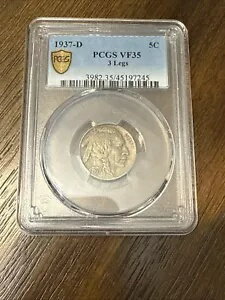 1937-D 3 å 5C Хåե ˥å PCGS VF35