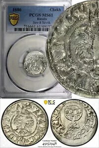   5 ζƱԥԥ硼ȥ 1  1686 ǯ ֥եΥ PCGS MS61 ȥåץ졼 쥢