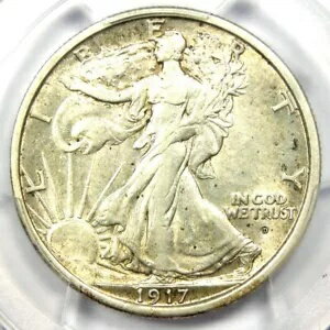 1917-D  Хƥ ϡե顼 50C ɽ̥ߥȥޡդ - PCGS AU53