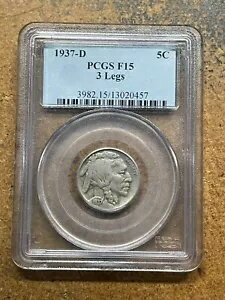 PCGS F15 1937-D 3 å Хåե ˥å 5c ե顼