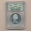 1966 PCGS カナダ 1 ドル PR65 ラージ ビーズ コレクターアイテム - 送料無料