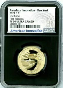 2021 S ニューヨーク エリー運河 NGC PF70 プルーフ アメリカン イノベーション ドルの初リリース