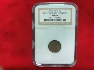 ڥ롼 1951 5 CENTAVOS KM-223.4 﫤θץ󥷥 NGC MS-64 CHOICE BU SCARCE