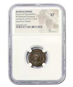 NGC XF ꥭ˥ 2 Υ AE AD 317-324 NGC ǧ˺٤ Nummus