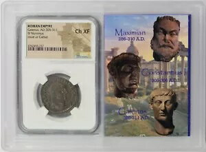 񥬥ꥦ AD 305-311 Bi Nummus NGC Ch XF