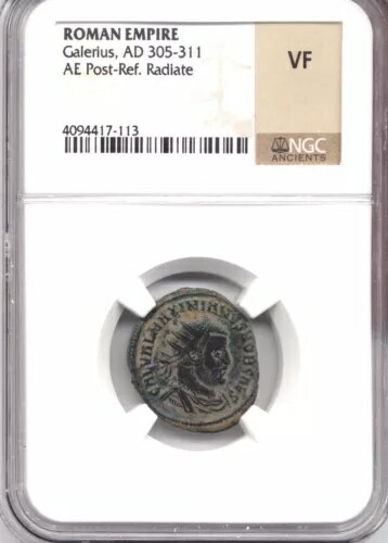 ROMAN EMPIRE ꥦ AD 305-311 AE Post-Ref Radiate NGC VF AC