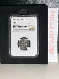 2004-P ジェファーソン ニッケル キール ボート NGC MS-67