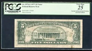 FR 1974-G 1977 $5 FRN ΢ȿžɲ΢̥ץȡ PCGS VF-25