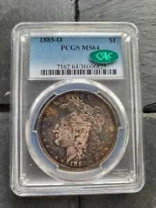 1885 O モーガン シルバー ダラー PCGS MS64 (CAC) トーン