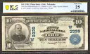 1902 年 $10 最初の国家紙幣 ORD ネブラスカ州 PCGS 25 極細 (251E)