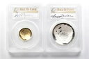 (2) 2014-P/W ベースボール HOF シルバー/ゴールド コメム。レジー・ジャクソン PR70 PCGS *7782