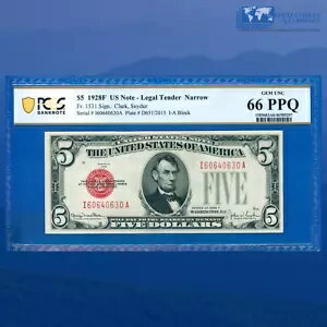 Fr.1531N 1928F $5 ˡ̲߻ʾ ʥ I/A ֥åPCGS TOP POP 66 PPQ #40630