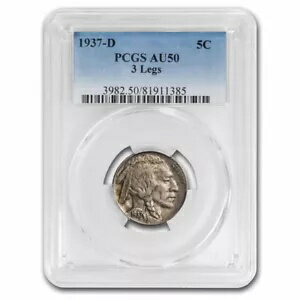 1937-D 3 ӥХåե ˥å AU-50 PCGS
