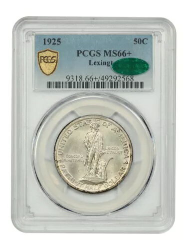 1925 50C レキシントン PCGS/CAC MS66+ - クラシック シルバー 記念品