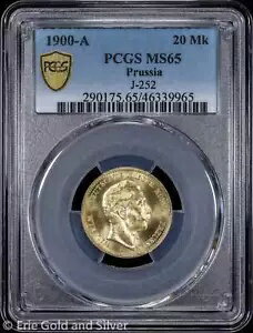 1900-A 20Mk ץ ꥢ 2  20 ޥ륯  PCGS MS 65 | J-252 UNC BU