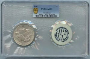 1902 $1 륬 ɥ GSA ۡ ե ѥå PCGS AU55