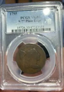 1795 ラージ セント ピース VG 10 シェルドン 77 プレーン エッジ チョコレート ブラウン サーフェス