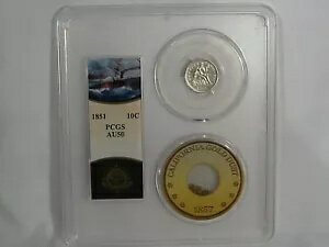 1851 ǯʥХƥ  SSCA  PCGS AU50 &  ȡ