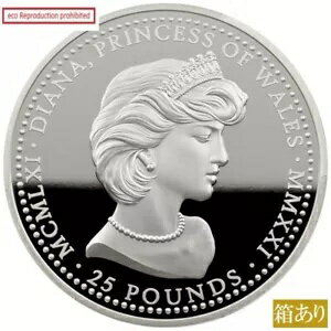 アセンション島 2021 エリザベス II 25 ポンド 5 オンス シルバー コイン PCGS PR70 ダイアナ