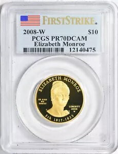 2008-W エリザベス モンロー PCGS PR70 