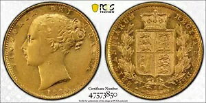 オーストラリア 1880 S シールド ゴールド ソブリン PCGS AU 53 レア ローミント
