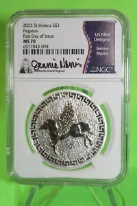 2022 $1 ST.ヘレナ シルバー ペガサス N