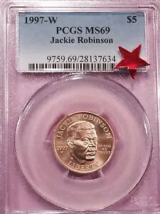 1997-W ~ å ӥ󥽥ǰ ~ $5  ~ PCGS MS 69- 5,174 ĤΤ¤