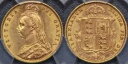 オーストラリア 1893 メルボルン ジュビリー ヘッド ハーフ ソブリン - PCGS MS62(3)