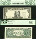 1988 $1 FRN PCGS 69PPQ トップ ポップ 1/0 背面に最高級オーバープリント エラー、ブックエンド付き