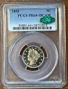 1893 プルーフ リバティ V ニッケル 5C PCGS & CAC PR64+ DCAM - ディープ カメオ、プラス、ステッカー(3)