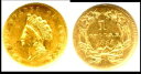 1855 G$1 AU58 NGC タイプ 2 ゴールド ダラー(3)