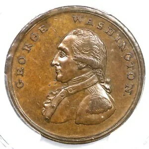 (1795) Baker-30 PCGS AU 58 Asylum Edge Liberty and Security ワシントン ペニー