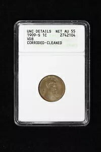 1909-S VDB  ANACS Unc ܺ Net AU 55 忩Ѥ 3IC3