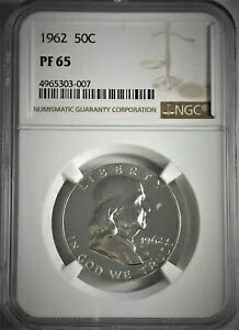1962 P NGC PF65 ץ롼 ե󥯥 0.5 ɥ ۥ磻  50 c 90% С?262?V4?