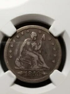 1853 シーテッド リバティ クォータ