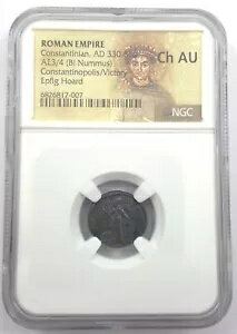 󥹥ƥΥݥꥹ  AE  (AD 330-346) Epfig Hoard NGC (CH-AU)