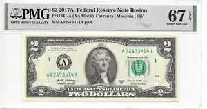 2017A ܥȥ $2 FRN (AA ֥å) PMG 67 Superb EPQ Gem ̤ή