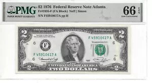 1976 ȥ $2 FRN (FA ֥å) PMG 66 EPQ ̤ή