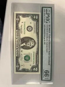2003A ꡼֥ $2 FRN (DA ֥å) PMG 66 EPQ ̤ή