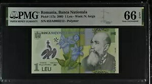 WORLD RESOURCEKINGŹۤ㤨֥롼ޥ˥ 1 LEU 2005 P-117a PMG 66EPQ - ǽΥץեåפβǤʤ60,500ߤˤʤޤ