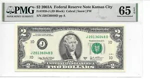 2003A 󥶥ƥ $2 FRN 꺤 JD ֥å PMG 65 EPQ  ̤ή