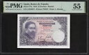 スペイン 25 ペセタス 1954 PMG 55 P#147a スペイン銀行