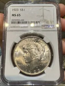 1923-P ピースダラー NGC MS65(3)