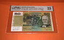 PMG オーストラリア、準備銀行 50 ドル紙幣 1985 p47e VF(3)