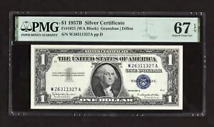 1957B $1 1621 (WA ֥å) - PMG 67 EPQ