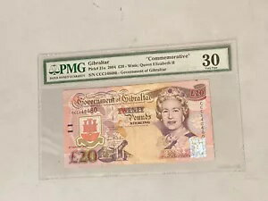 2004 ジブラルタル 20 ポンド紙幣 PMG 30 非常に上質な「記念品」(3)