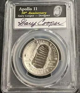 2019年 アポロ11号50周年50℃PF | NGC PR70 DCAM |ゲイリー・クーパーのサイン(3)